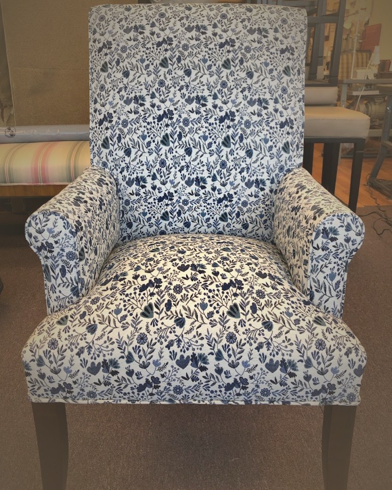 The Blue Floral Armchair