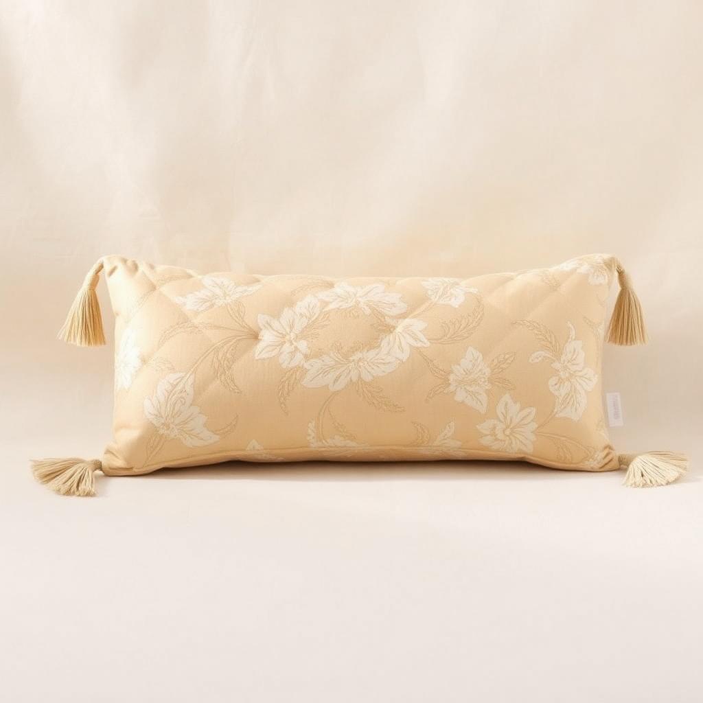 Floral Bolster with Tassels